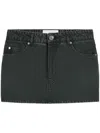 Ami Alexandre Mattiussi Logo-patch Cotton Skirt In Black