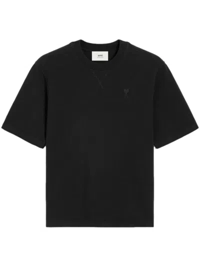 Ami Alexandre Mattiussi Black Cotton T-shirt