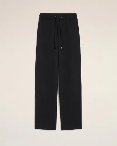 Ami Alexandre Mattiussi Black Cotton Track Pants With Ami De Coeur Black