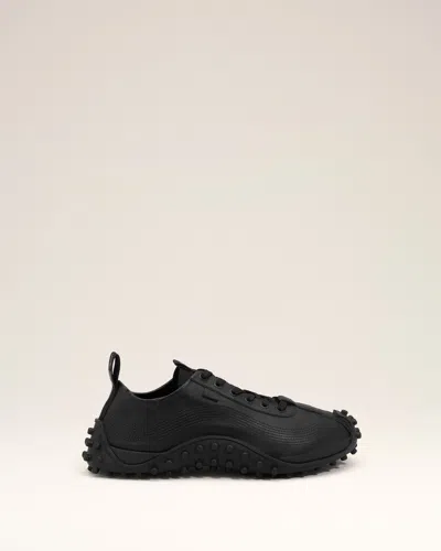 Ami Alexandre Mattiussi Black Cow Leather Mirage Sneakers Black