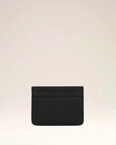 Ami Alexandre Mattiussi Black Cowhide Leather Card Holder With Ami De Coeur Black
