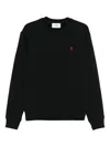 Ami Alexandre Mattiussi Ami Paris Ami De Coeur Black Crew-neck Sweatshirt Women In Black