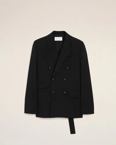 Ami Alexandre Mattiussi Black Double Breasted Wool Blazer Black