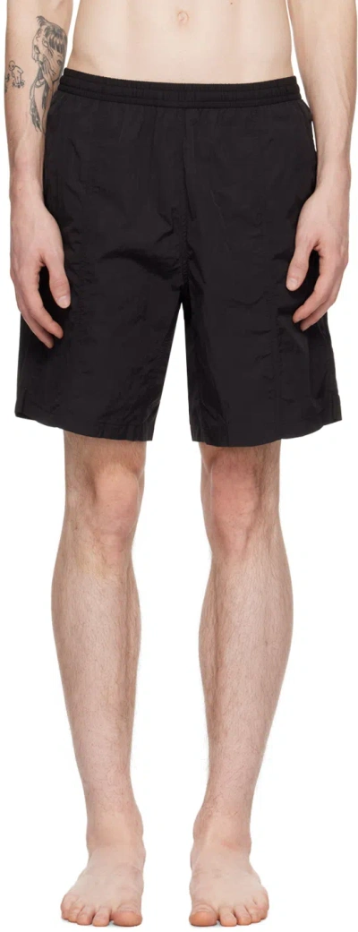 Ami Alexandre Mattiussi Black Drawstring Swim Shorts In Black/001