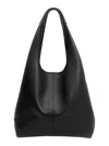 Ami Alexandre Mattiussi Black Smooth Leather Etienne Hobo Bag Black In Black