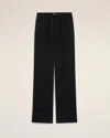 Ami Alexandre Mattiussi Ami Paris Black Pants With Elast Waist Golden Heb In Black