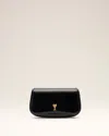 Ami Alexandre Mattiussi Ami Paris Women Small Crossbody Paris Paris Bag Glazed Leather