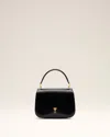 Ami Alexandre Mattiussi Black Glazed Leather Top Handle Paris Paris Bag Black