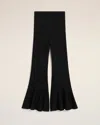 Ami Alexandre Mattiussi Black Godet Short Trousers Black In Black