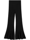 Ami Alexandre Mattiussi Black Godet Short Trousers Black In Black