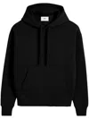 Ami Alexandre Mattiussi Ami Black Hoodie With Embroidered Logo And Kangaroo Pocket