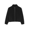 Ami Alexandre Mattiussi Corduroy Ami De Coeur Padded Zipped Jacket In Black