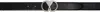 Ami Alexandre Mattiussi Black Leather Ami De Coeur Belt In 0014 Black/vibrated