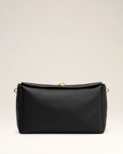 Ami Alexandre Mattiussi Black Leather Large Carrousel Bag Black