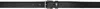 Ami Alexandre Mattiussi Black Leather Paris Paris Belt In Black/vibrated Silve
