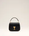 Ami Alexandre Mattiussi Ami Paris Ami De Coeur Logo Plaque Mini Tote Bag In Black