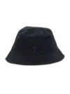 Ami Alexandre Mattiussi Ami Paris Men Ami De Coeur Bucket Hat In Black