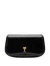 Ami Alexandre Mattiussi Black Logo Crossbody Bag In Black