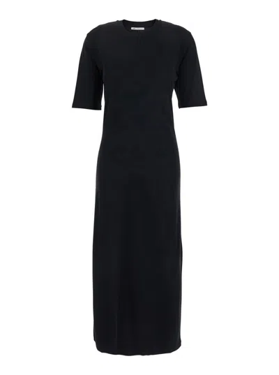 Ami Alexandre Mattiussi Black Long Crewneck Dress With T-shirt Design