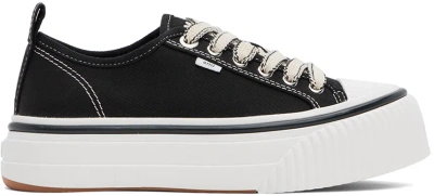 Ami Alexandre Mattiussi Black Low Top Ami 1980 Sneakers In Black/001