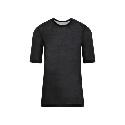 Ami Alexandre Mattiussi Black Lyocell T-shirt