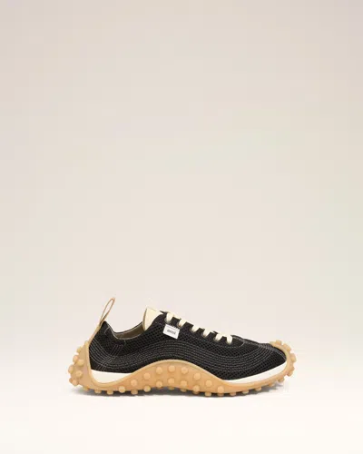 Ami Alexandre Mattiussi Black Mesh Mirage Sneakers Black