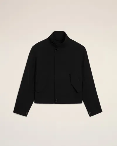 Ami Alexandre Mattiussi Black New Wool Harrington Jacket Black