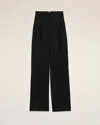 Ami Alexandre Mattiussi Black New Wool High Waist Wide Trousers Black In Black