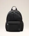 Ami Alexandre Mattiussi Black Nylon Canvas Marcel Backpack Black In Black