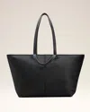 Ami Alexandre Mattiussi Black Nylon Canvas Marcel Shopping Bag Black In Black