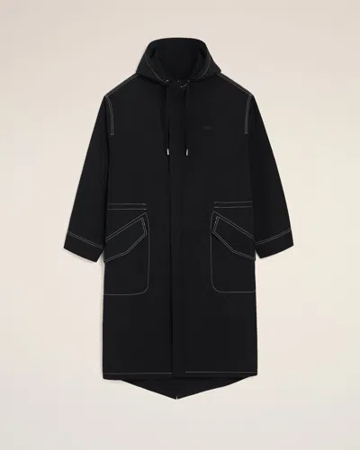 Ami Alexandre Mattiussi Black Nylon Long Parka Black