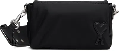 Ami Alexandre Mattiussi Black Nylon Marcel Lunch Box Bag