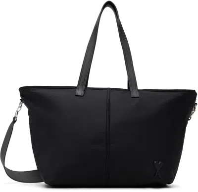 Ami Alexandre Mattiussi Ami Paris Marcel Small Shopper Bag In Black