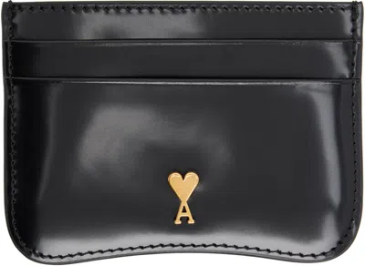 Ami Alexandre Mattiussi Black Paris Paris Card Holder