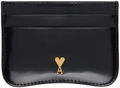 Ami Alexandre Mattiussi Black Paris Paris Card Holder