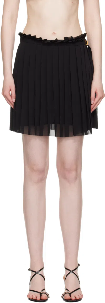 Ami Alexandre Mattiussi Black Pleated Miniskirt