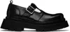 Ami Alexandre Mattiussi Black Round Toe Loafers In 001 Black