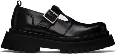 Ami Alexandre Mattiussi Black Round Toe Loafers In 001 Black