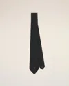 Ami Alexandre Mattiussi Black Silk Ami De Coeur Tie Grey In Gray
