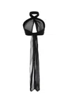 Ami Alexandre Mattiussi Black Silk Crop-top In Black