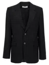 Ami Alexandre Mattiussi Fitted Blazer With Single Button Front In Black