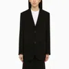 Ami Alexandre Mattiussi Ami Paris Black Single-breasted Jacket In Wool Women In Black