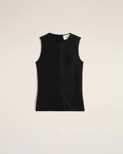 AMI ALEXANDRE MATTIUSSI BLACK SLEEVELESS TOP BLACK