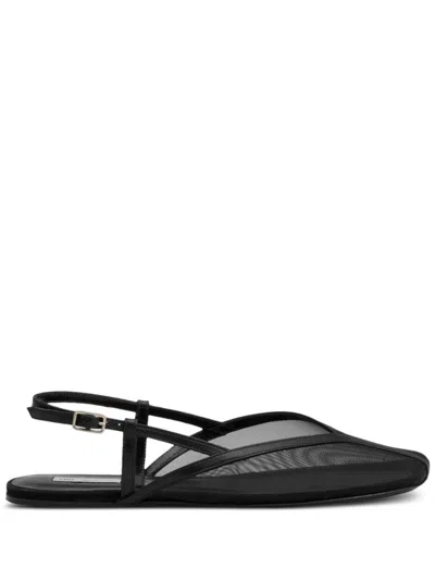 AMI ALEXANDRE MATTIUSSI BLACK SLINGBACK SANDALS