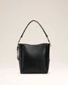 Ami Alexandre Mattiussi Black Smooth Leather Carrousel Bucket Bag Black In Black