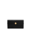 Ami Alexandre Mattiussi Black Smooth Leather Carrousel Continental Wallet In Black