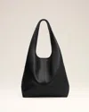 Ami Alexandre Mattiussi Black Smooth Leather Etienne Hobo Bag Black In Black