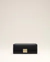 Ami Alexandre Mattiussi Black Smooth Leather Mimi Pouch Black In Black