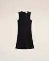 Shop Ami Alexandre Mattiussi Black Straight Short Dress Black