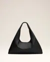 Ami Alexandre Mattiussi Black Supple Leather Etienne Shoulder Bag Black In Black